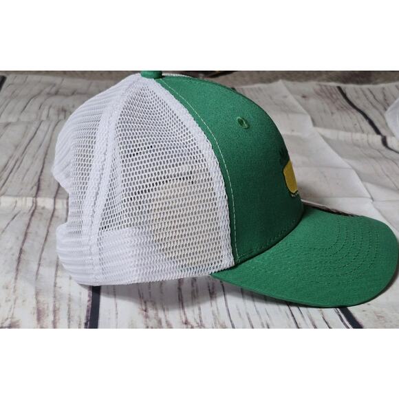 Masters Tournament 2024 Green & White Mesh Cap Snapback Golf PGA Hat - Picture 8 of 9